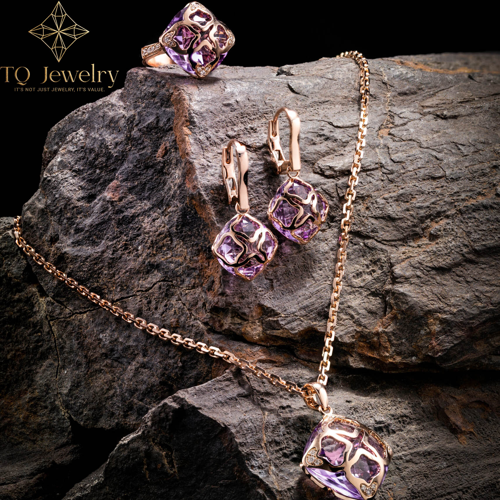 BÔNG TAI AMETHYST